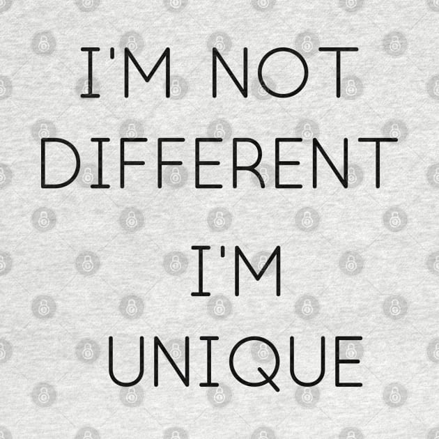 I'm Not Different by Weird Lines